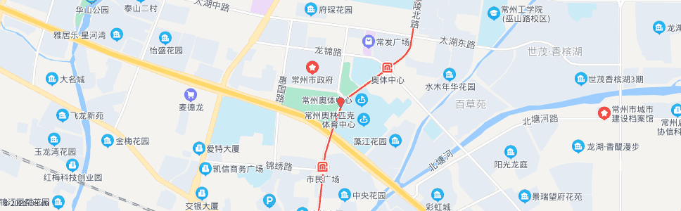 常州常州大剧院(常州市民广场)_公交站地图_常州公交_妙搜公交查询2024