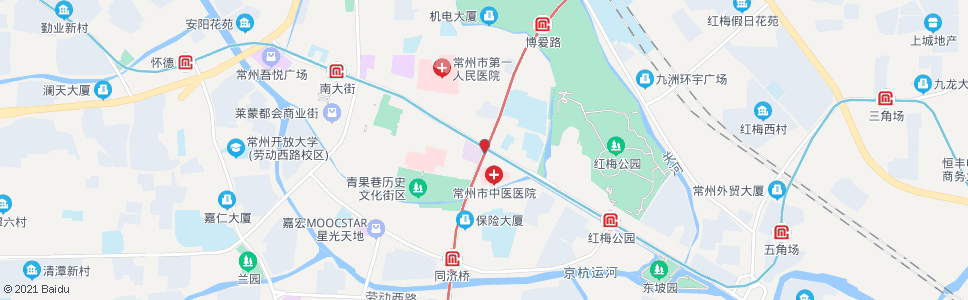 常州延陵路和平路_公交站地图_常州公交_妙搜公交查询2024