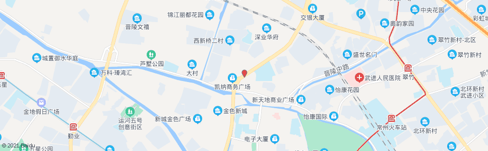 常州通江路崇文路(西新桥北)_公交站地图_常州公交_妙搜公交查询2024