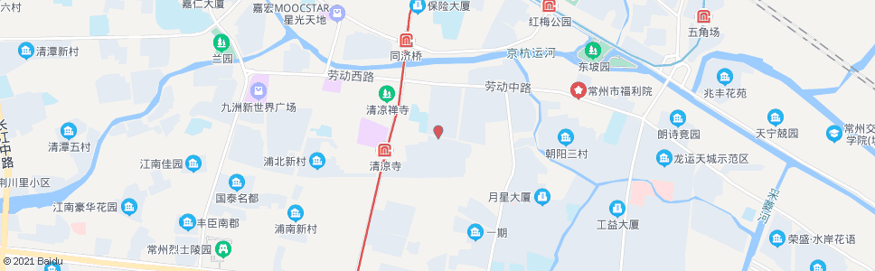 常州清凉寺(清凉东路和平路)_公交站地图_常州公交_妙搜公交查询2024