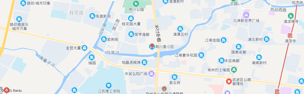 常州长江路紫荆路(荆川里小区)_公交站地图_常州公交_妙搜公交查询2024