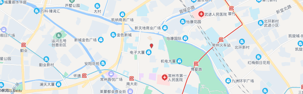 常州北直街博爱路_公交站地图_常州公交_妙搜公交查询2024