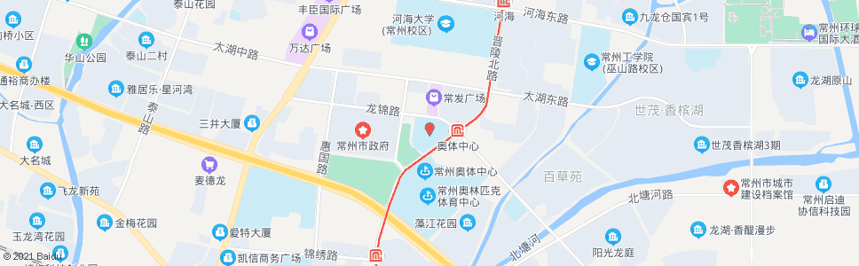 常州晋陵路龙锦路(新区实验中学东门)_公交站地图_常州公交_妙搜公交查询2024