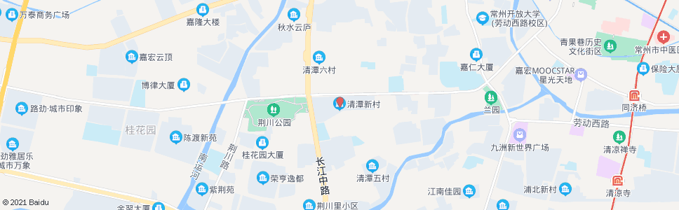 常州清潭新村(回车场)_公交站地图_常州公交_妙搜公交查询2024