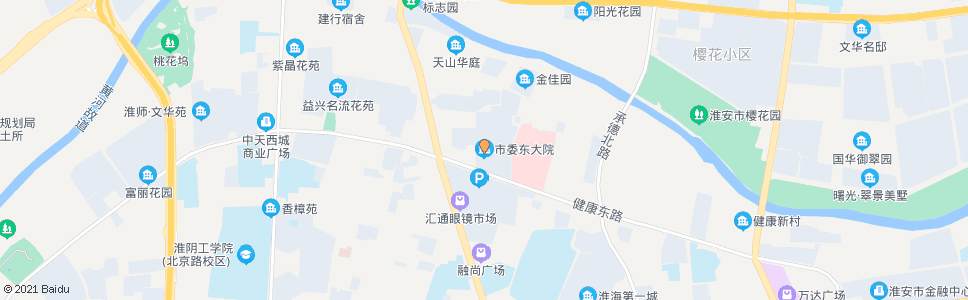 淮安市委东大院_公交站地图_淮安公交_妙搜公交查询2024