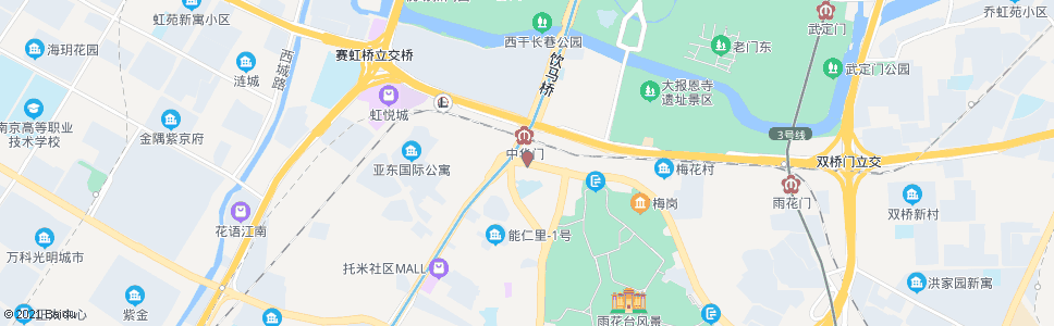 南京雨花西路北_公交站地图_南京公交_妙搜公交查询2025