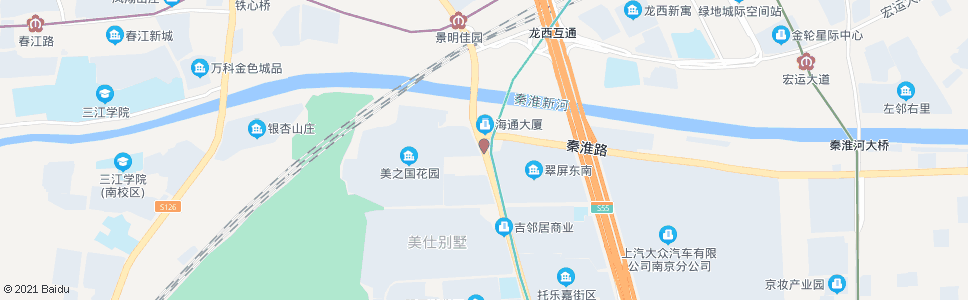 南京将军大道秦淮路_公交站地图_南京公交_妙搜公交查询2024