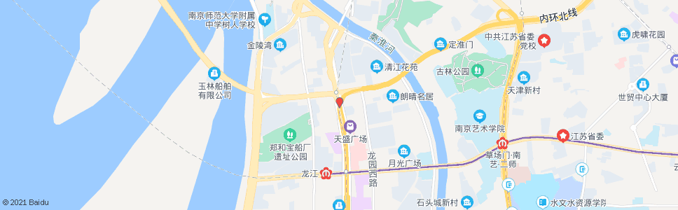 南京江东北路定淮门大街_公交站地图_南京公交_妙搜公交查询2024