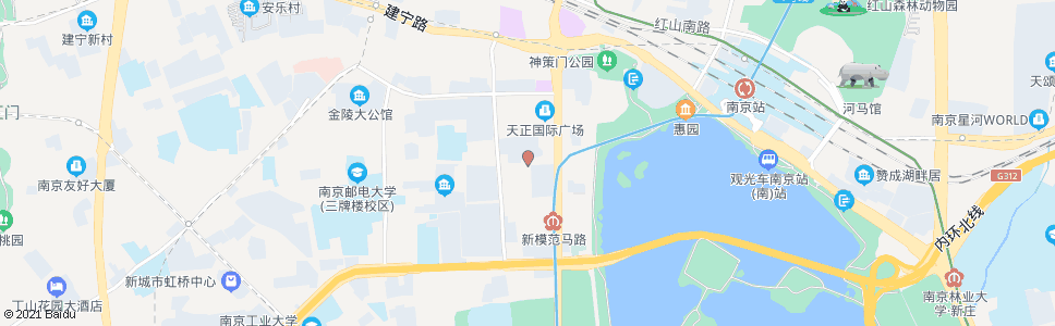 南京许府巷江西路_公交站地图_南京公交_妙搜公交查询2025