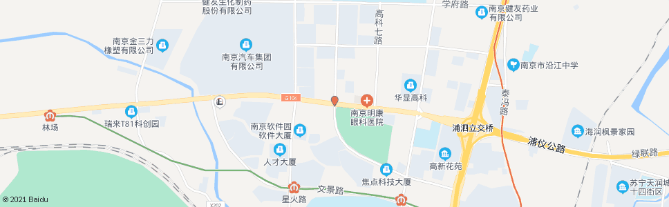 南京浦泗路创业路_公交站地图_南京公交_妙搜公交查询2025