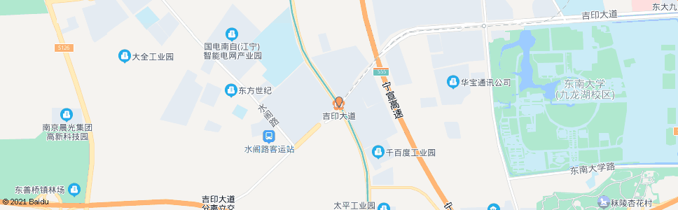 南京吉印大道_公交站地图_南京公交_妙搜公交查询2024