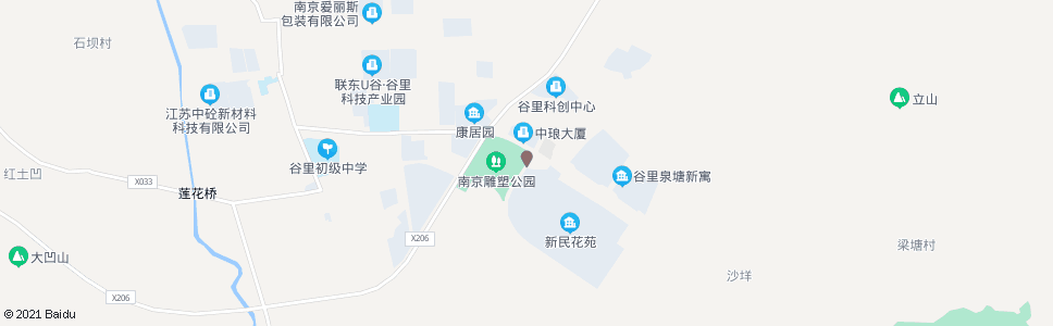 南京谷里街道服务中心_公交站地图_南京公交_妙搜公交查询2025