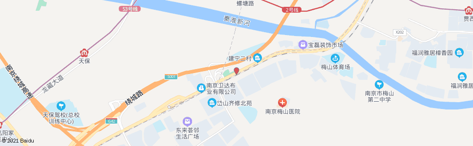 南京建宁一村_公交站地图_南京公交_妙搜公交查询2024