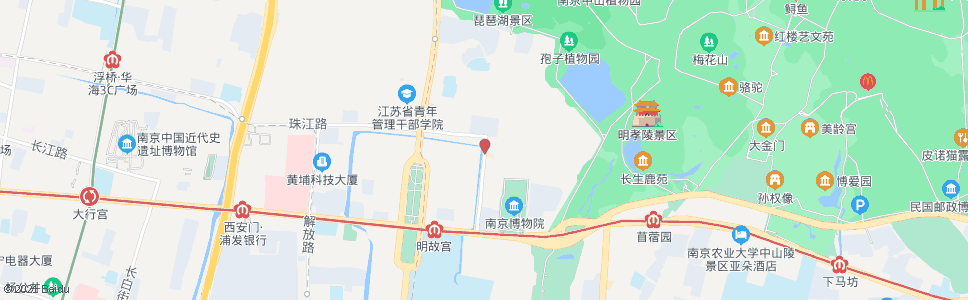 南京清溪路北站_公交站地图_南京公交_妙搜公交查询2025