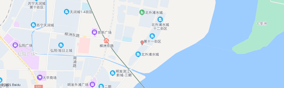 南京柳洲东路(滨江大道)_公交站地图_南京公交_妙搜公交查询2024