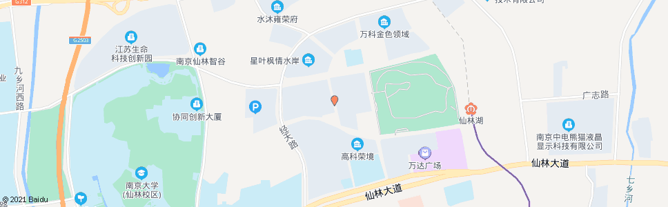 南京学森路广志路_公交站地图_南京公交_妙搜公交查询2025