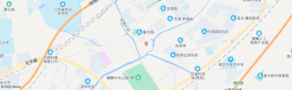 南京启迪大街运粮河西路_公交站地图_南京公交_妙搜公交查询2024