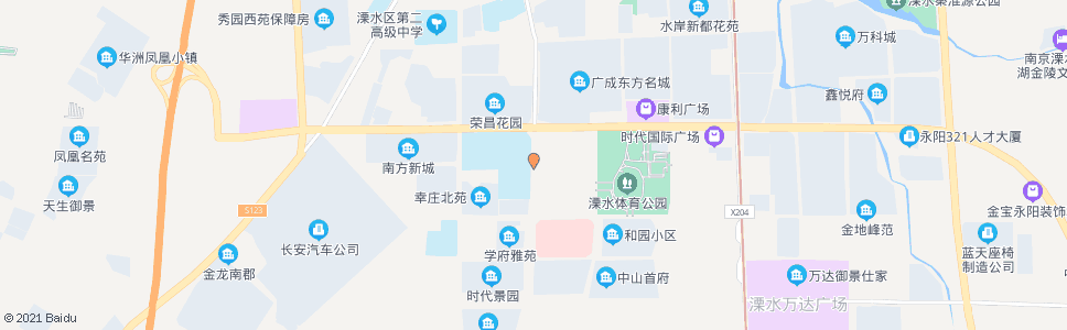 南京省溧中东站_公交站地图_南京公交_妙搜公交查询2025