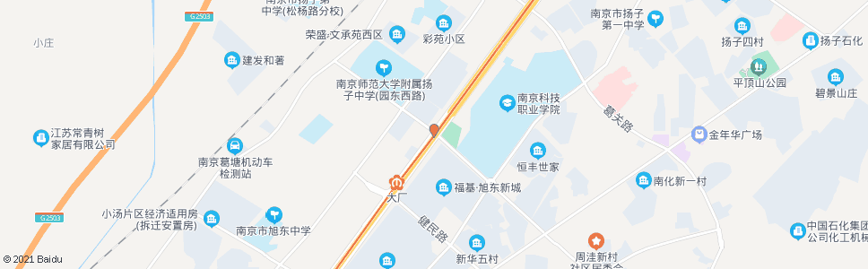 南京园西路江北大道_公交站地图_南京公交_妙搜公交查询2024