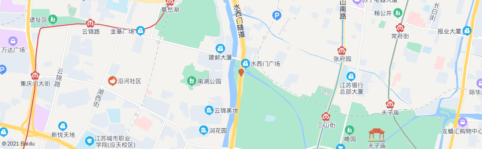 南京凤台路水西门_公交站地图_南京公交_妙搜公交查询2025