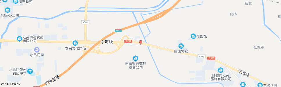 南京山北村_公交站地图_南京公交_妙搜公交查询2024