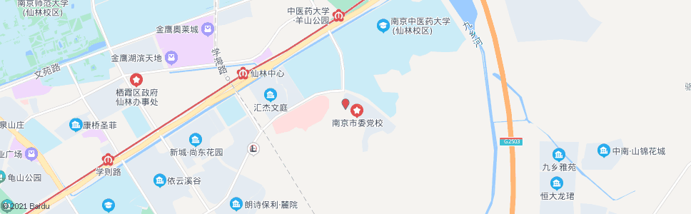 南京学原路_公交站地图_南京公交_妙搜公交查询2025