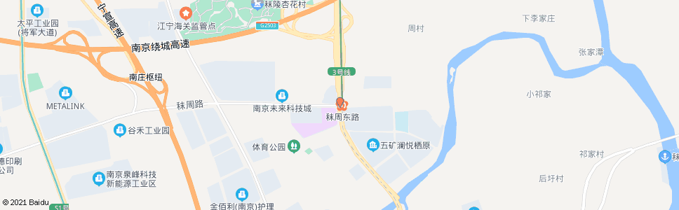 南京双龙大道秣周路_公交站地图_南京公交_妙搜公交查询2025