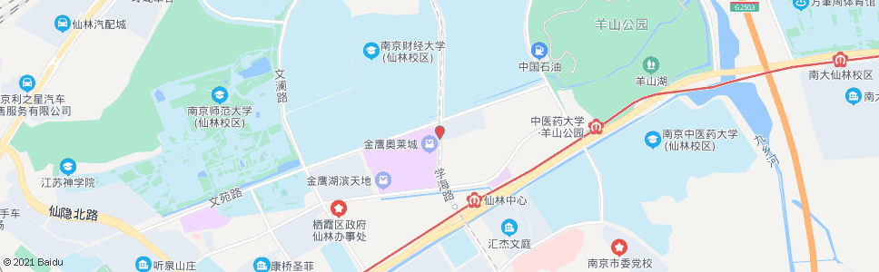 南京学海路南_公交站地图_南京公交_妙搜公交查询2024