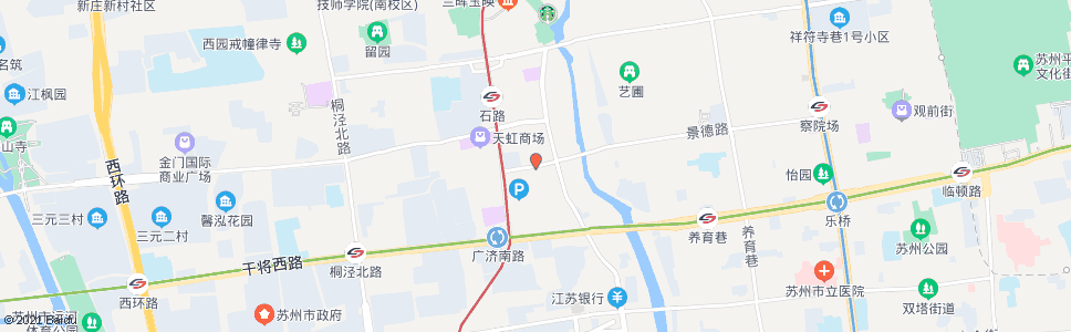 苏州石路老街坊_公交站地图_苏州公交_妙搜公交查询2024