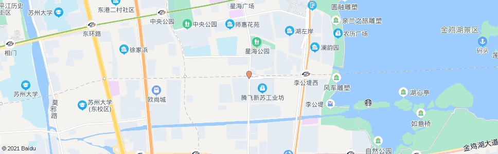 苏州星海街中新大道西(招呼站)_公交站地图_苏州公交_妙搜公交查询2024