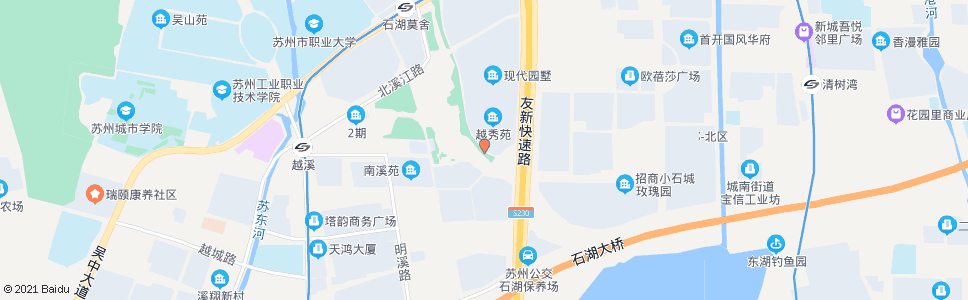 苏州小石湖路苏街西_公交站地图_苏州公交_妙搜公交查询2024