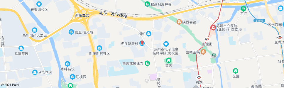 苏州虎丘路新村_公交站地图_苏州公交_妙搜公交查询2024