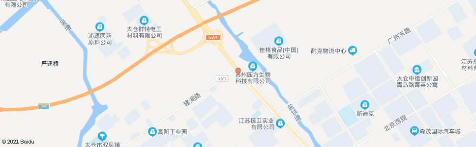 苏州建湖东路204国道_公交站地图_苏州公交_妙搜公交查询2024