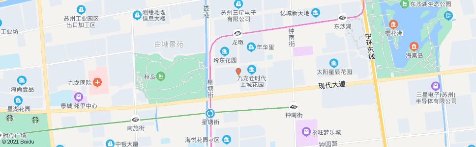 苏州琉璃街东沙湖路南_公交站地图_苏州公交_妙搜公交查询2024