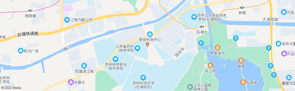 苏州苏州技师学院东(市公共实训基地)_公交站地图_苏州公交_妙搜公交查询2024