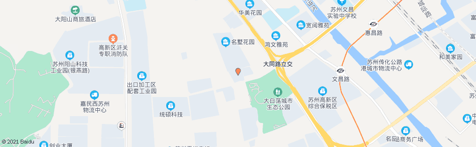 苏州苏州高新区出口加工区_公交站地图_苏州公交_妙搜公交查询2024