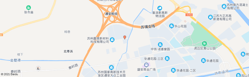 苏州真北路西唐路东_公交站地图_苏州公交_妙搜公交查询2024