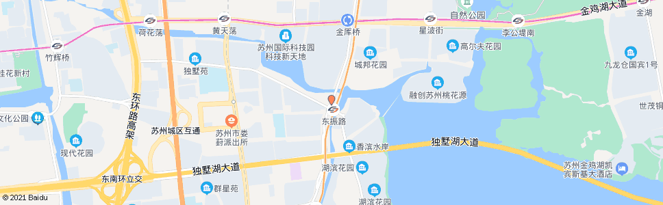 苏州星港街东振路南_公交站地图_苏州公交_妙搜公交查询2024