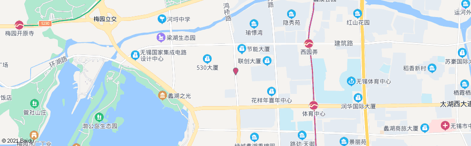 无锡鸿桥路(滴翠路)_公交站地图_无锡公交_妙搜公交查询2024