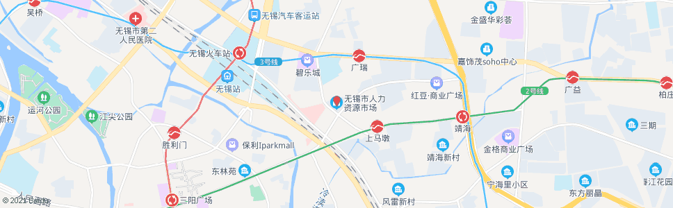 无锡市人力资源市场(常工城尚城)_公交站地图_无锡公交_妙搜公交查询2024