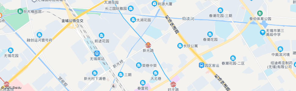 无锡锡州路(新光路)_公交站地图_无锡公交_妙搜公交查询2024