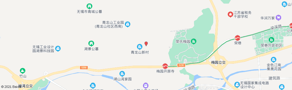 无锡青龙山新村_公交站地图_无锡公交_妙搜公交查询2024