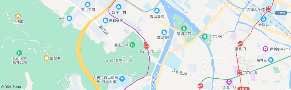 无锡龙光路(古华山路)_公交站地图_无锡公交_妙搜公交查询2024