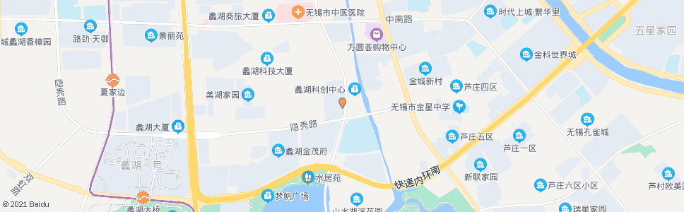 无锡五湖大道(隐秀路)_公交站地图_无锡公交_妙搜公交查询2024