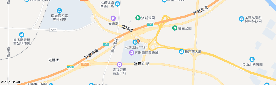 无锡华新村(五洲国际装饰城)_公交站地图_无锡公交_妙搜公交查询2024