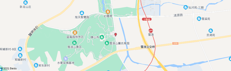 无锡横山寺(雪浪山生态园)_公交站地图_无锡公交_妙搜公交查询2024