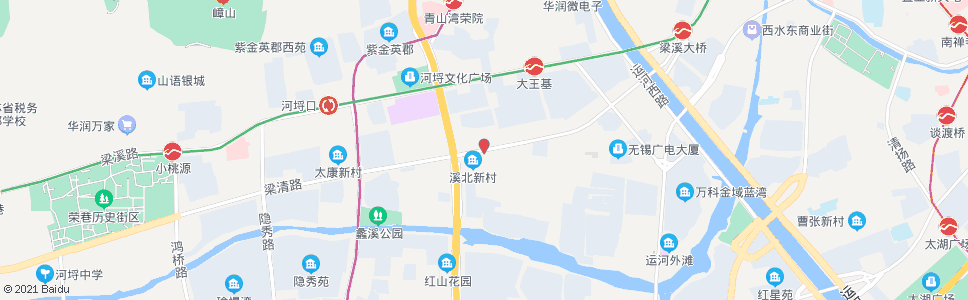 无锡溪北新村_公交站地图_无锡公交_妙搜公交查询2024