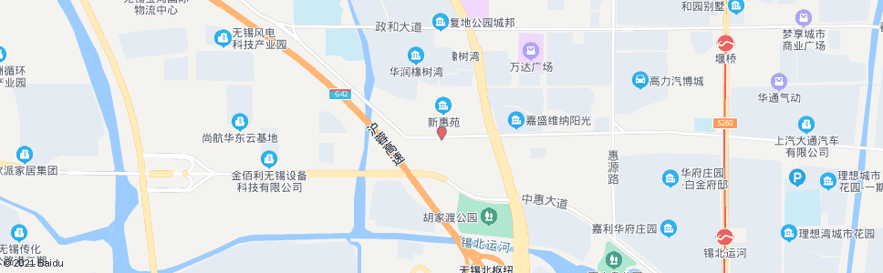 无锡新惠苑_公交站地图_无锡公交_妙搜公交查询2024