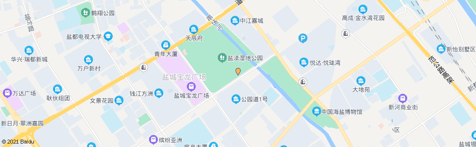 盐城盐渎公园(南门)_公交站地图_盐城公交_妙搜公交查询2024