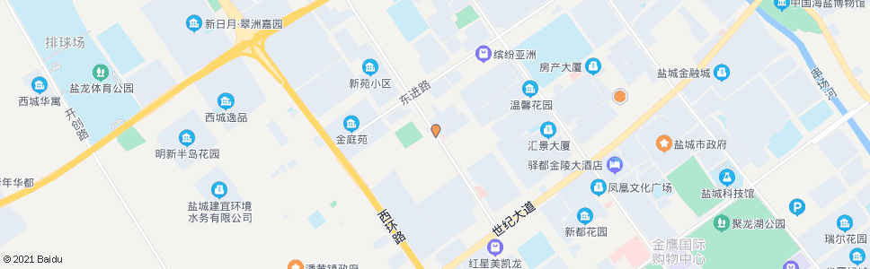 盐城盐马路小海机电城_公交站地图_盐城公交_妙搜公交查询2024